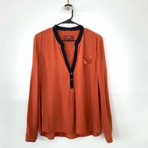 7 for all mankind 100% silk blouse